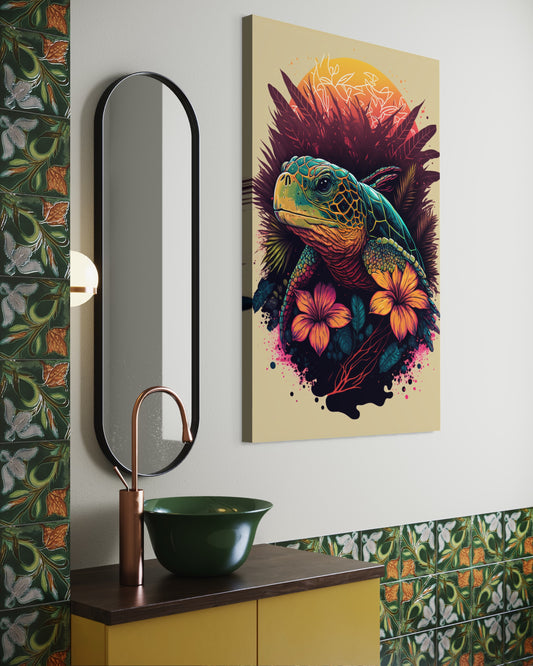 Cuadro decorativo canvas Tortuga 001