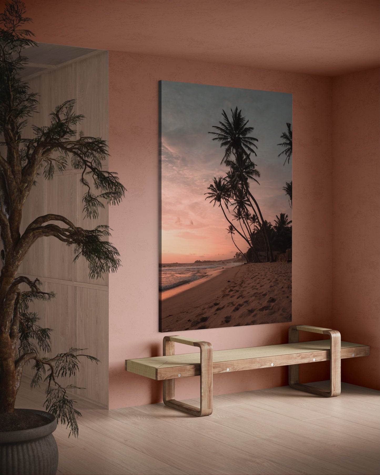 Cuadro decorativo canvas Palmeras 001
