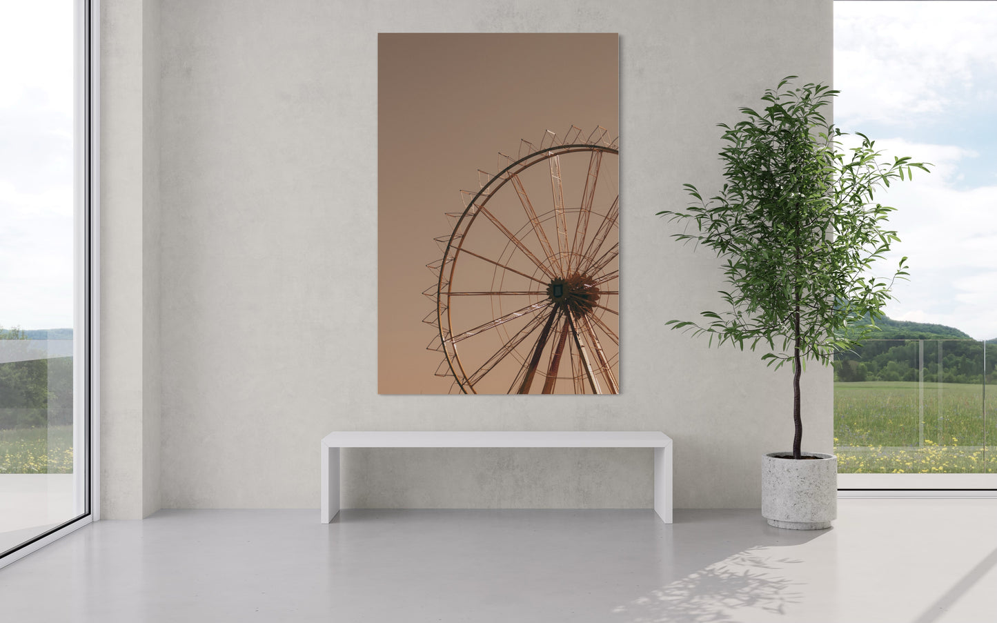 Cuadro decorativo canvas Rueda de la fortuna 001
