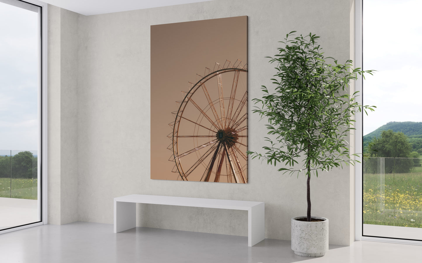 Cuadro decorativo canvas Rueda de la fortuna 001
