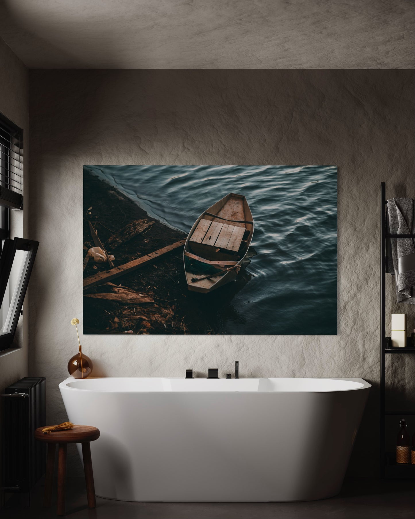 Cuadro decorativo canvas Bote 001