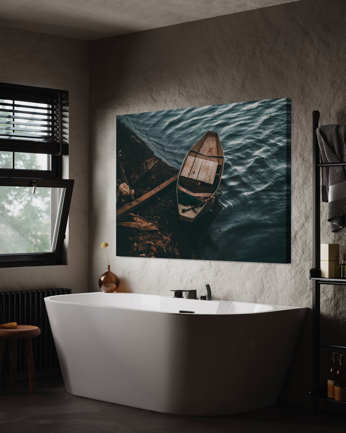 Cuadro decorativo canvas Bote 001