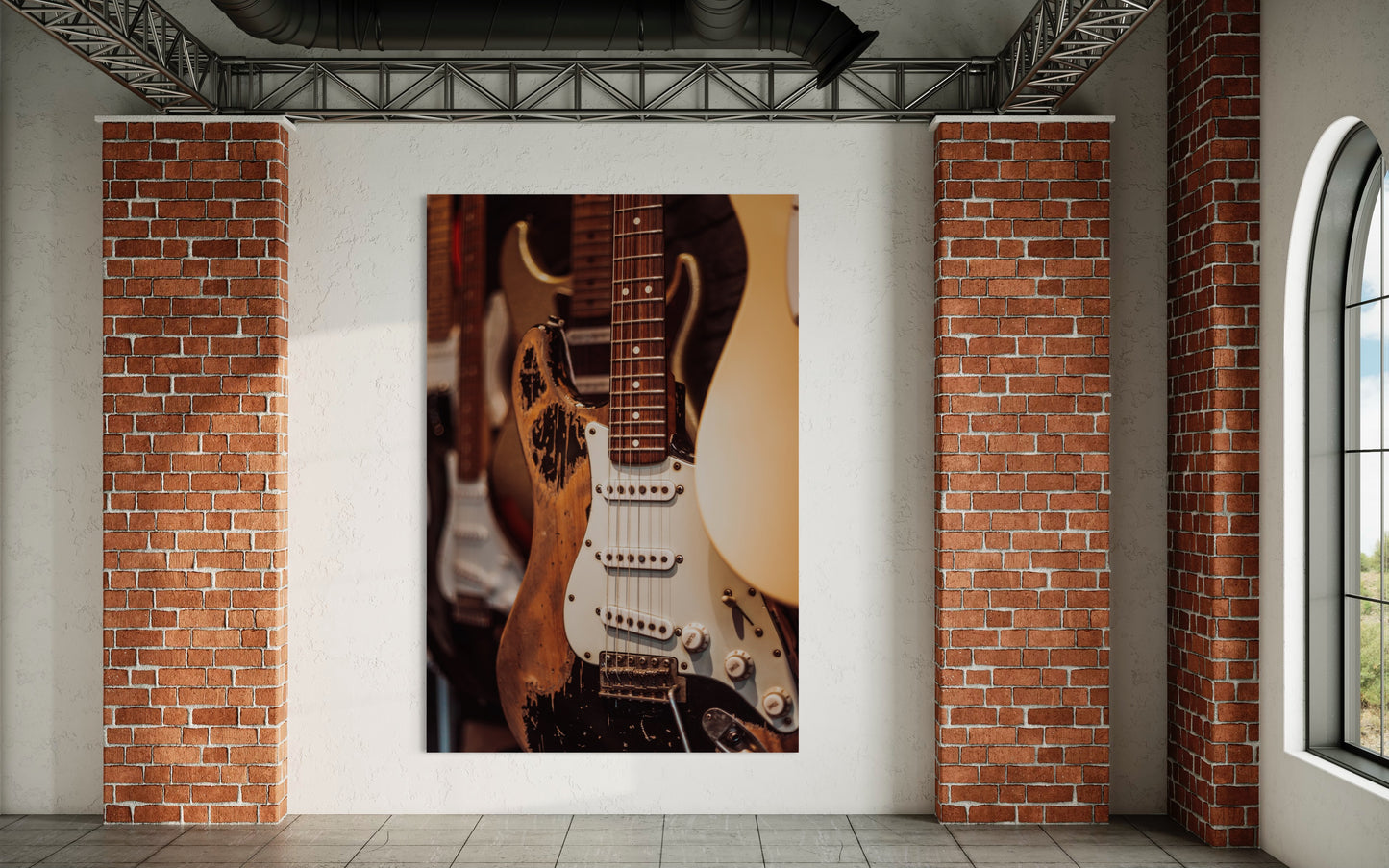 Cuadro decorativo canvas Guitarras 001