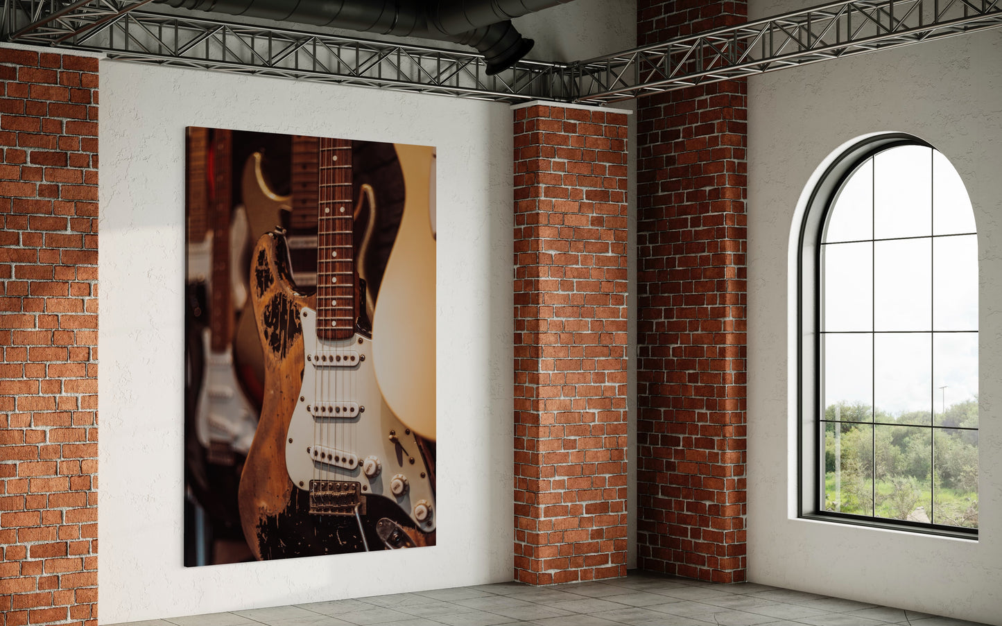 Cuadro decorativo canvas Guitarras 001