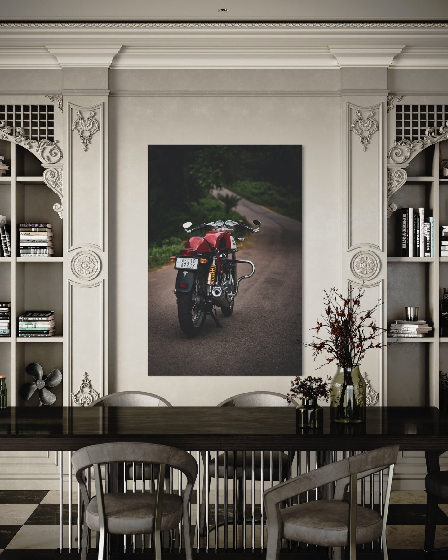 Cuadro decorativo canvas Motocicleta 001