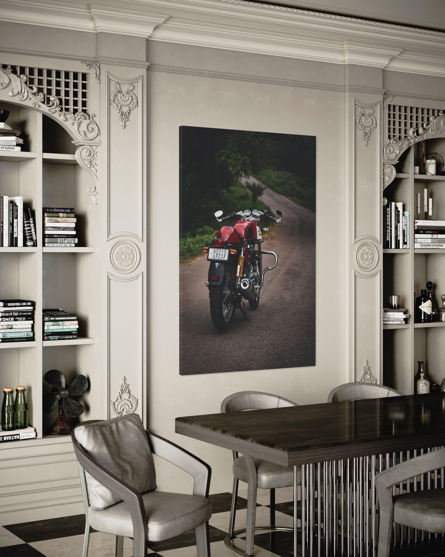 Cuadro decorativo canvas Motocicleta 001