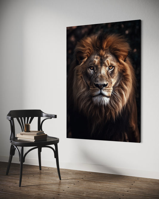 Cuadro decorativo canvas León 002