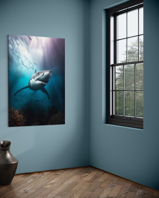 Cuadro decorativo canvas Tiburón 001