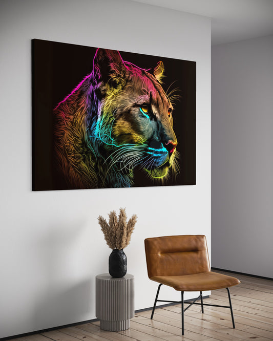 Cuadro decorativo canvas Puma 001