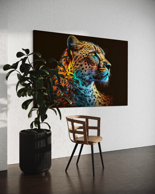 Cuadro decorativo canvas Jaguar 001