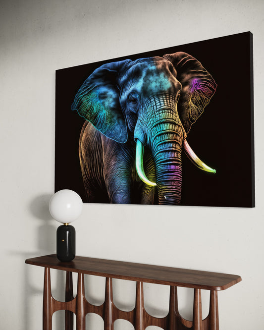 Cuadro decorativo canvas Elefante 002