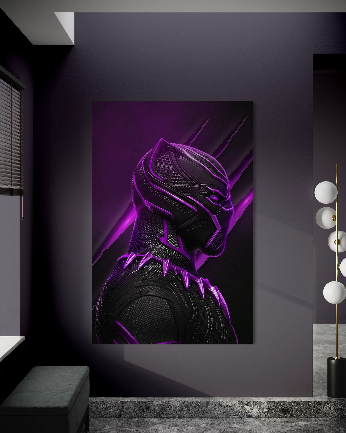 Cuadro decorativo canvas Black Panther 001