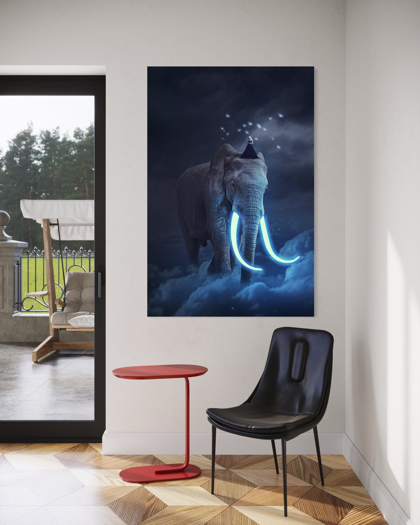 Cuadro decorativo canvas Elefante 007