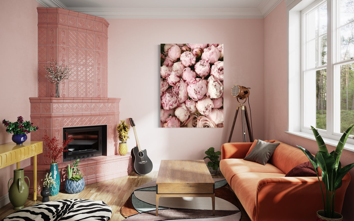 Cuadro decorativo canvas Flores 001