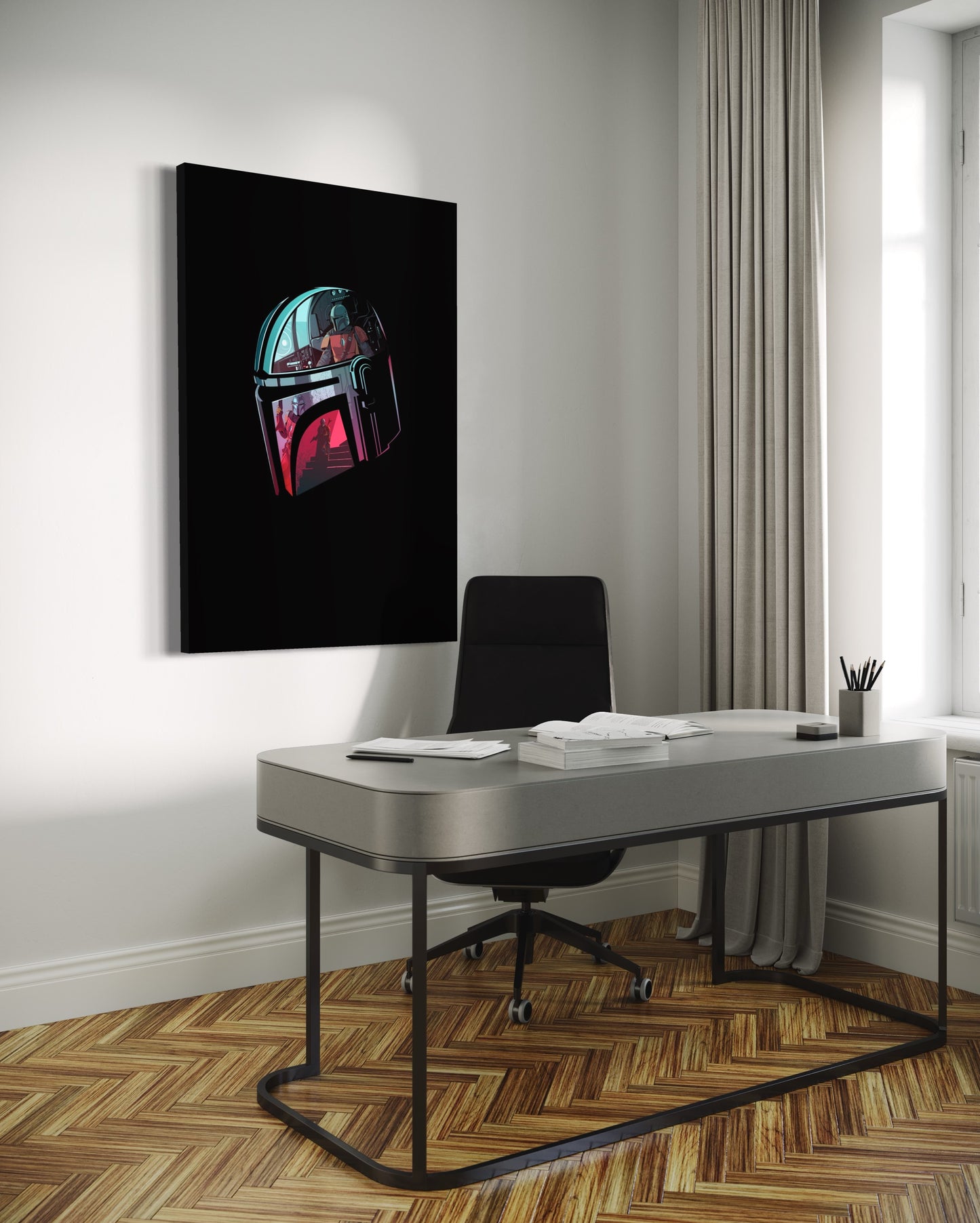 Cuadro decorativo canvas The Mandalorian
