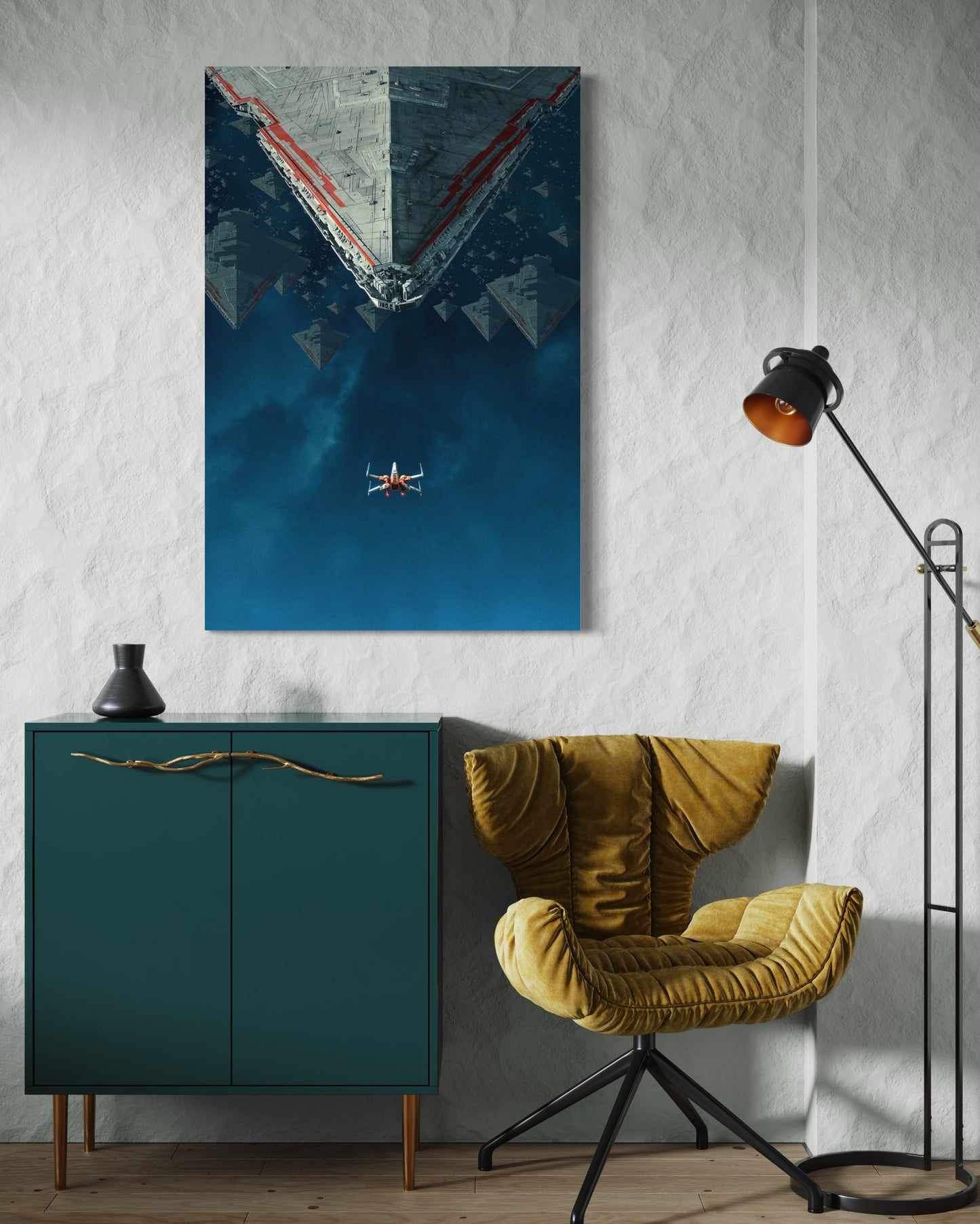 Cuadro decorativo canvas X-Wing