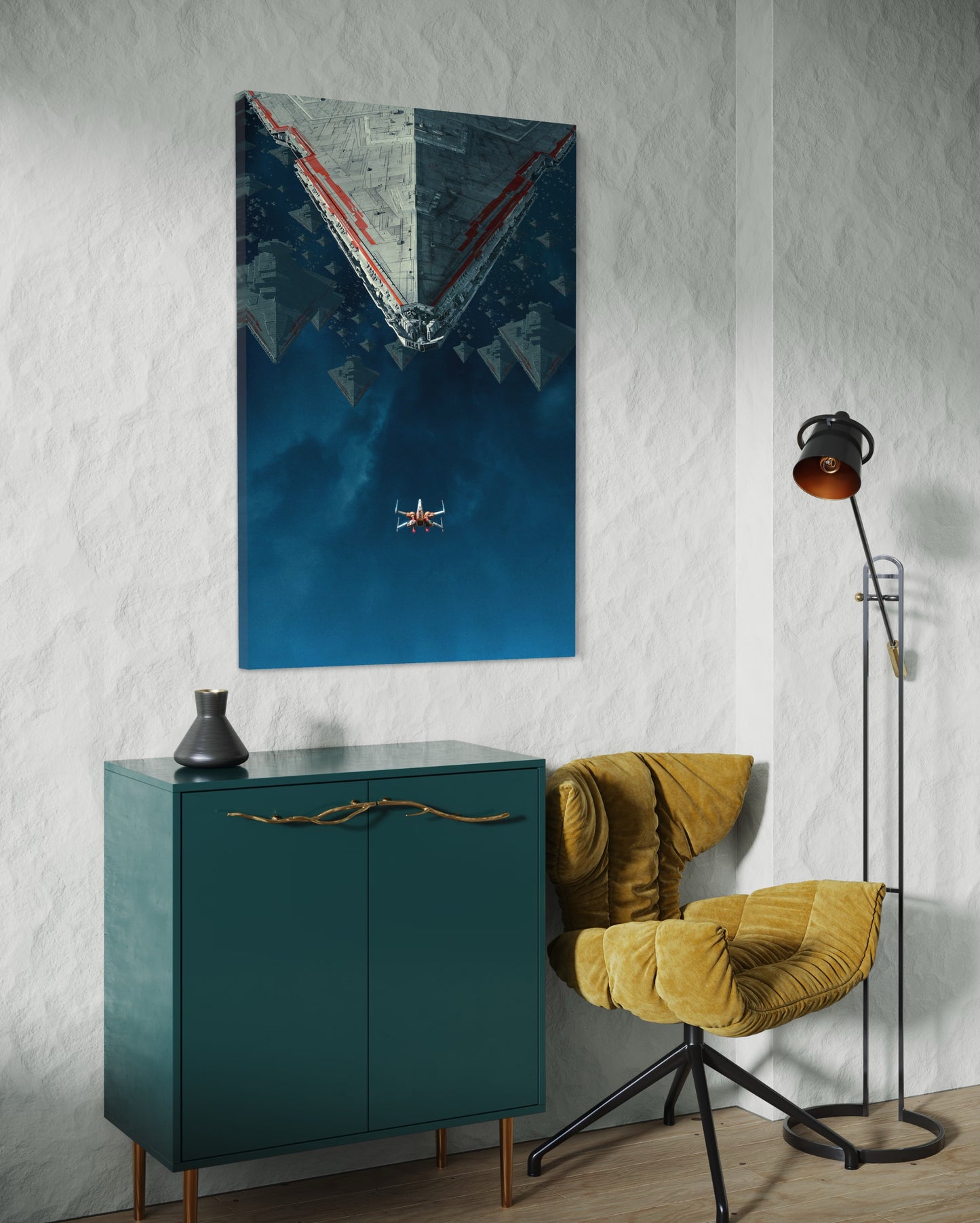 Cuadro decorativo canvas X-Wing