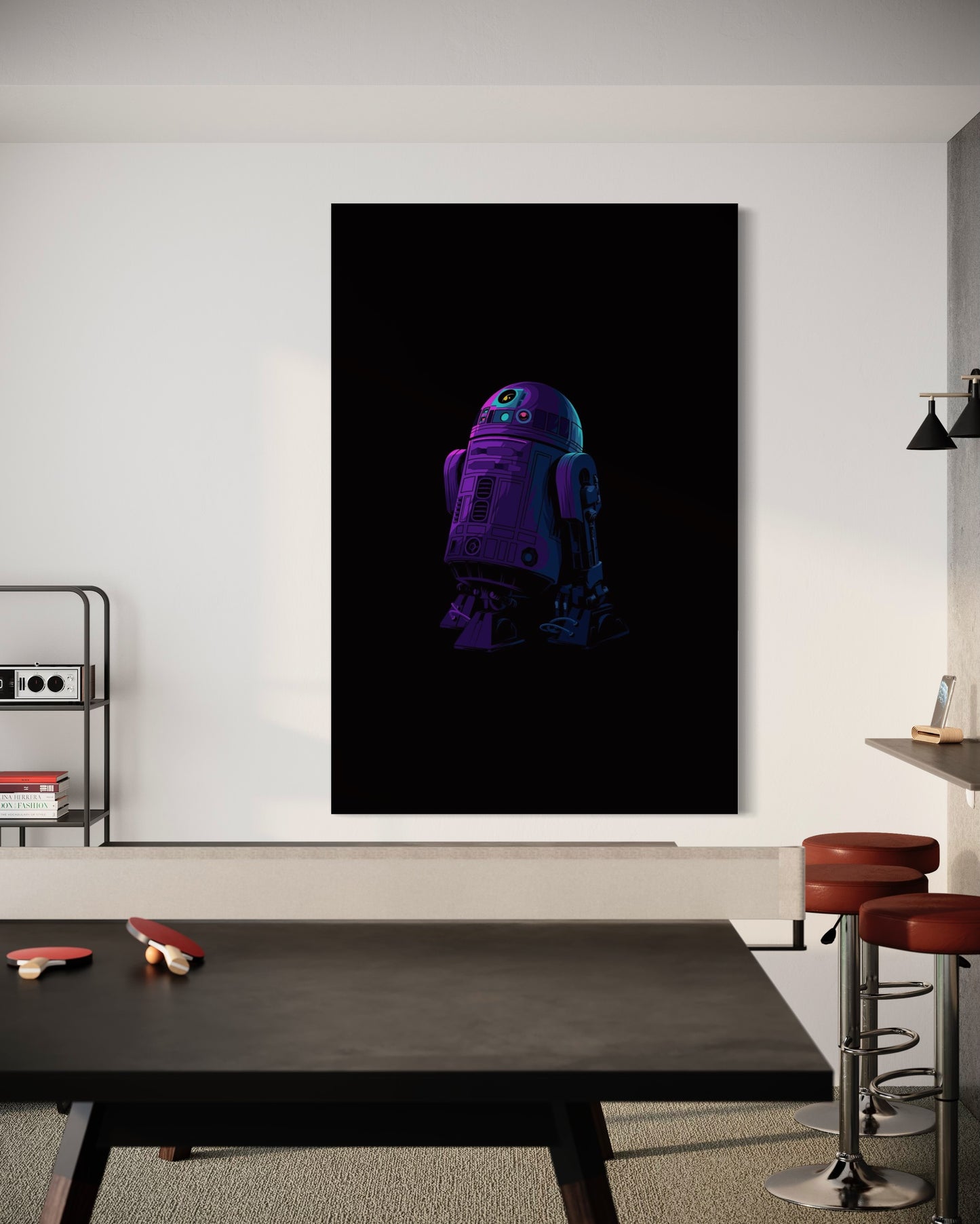 Cuadro decorativo canvas R2D2 001