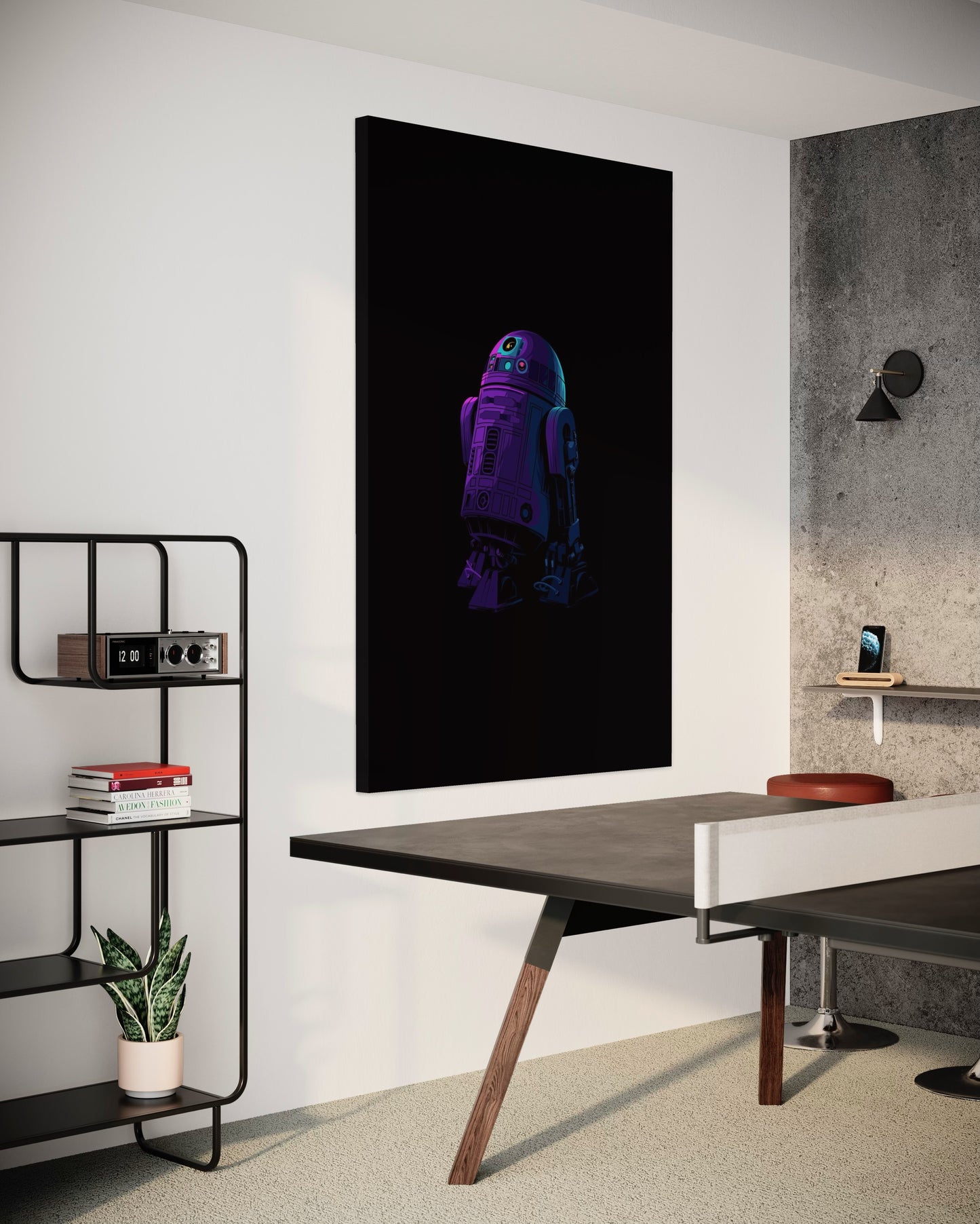 Cuadro decorativo canvas R2D2 001