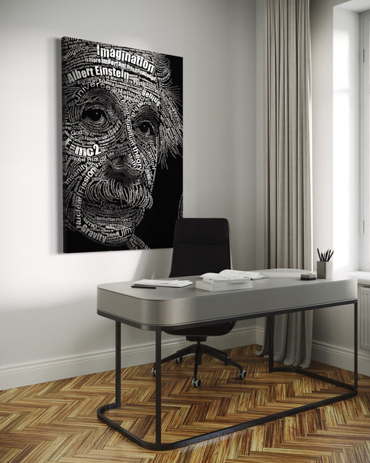 Cuadro decorativo canvas Einstein 001