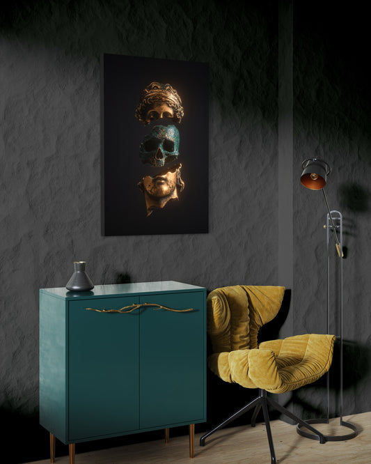 Cuadro decorativo canvas Craneo 002