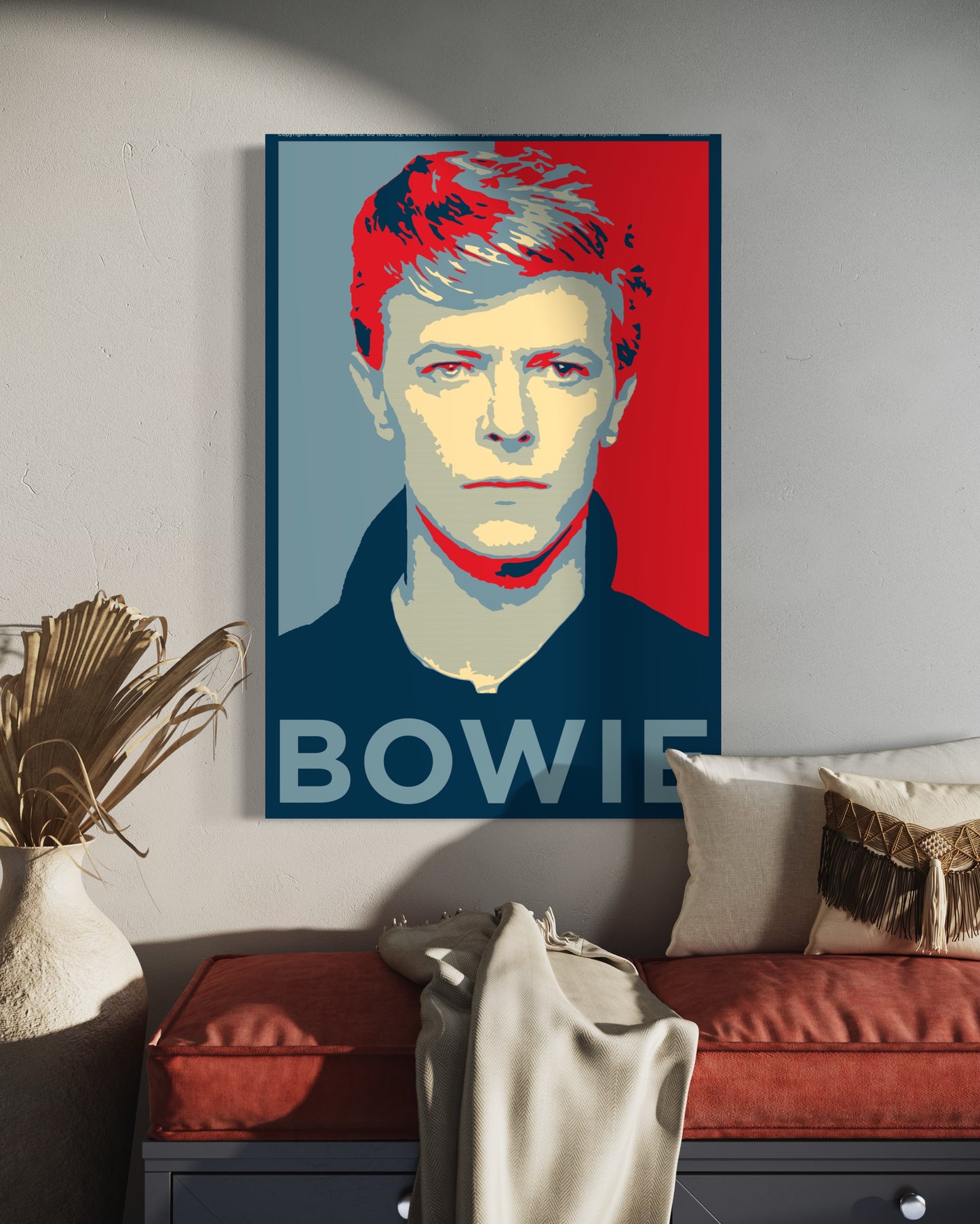 Cuadro decorativo canvas Bowie 002