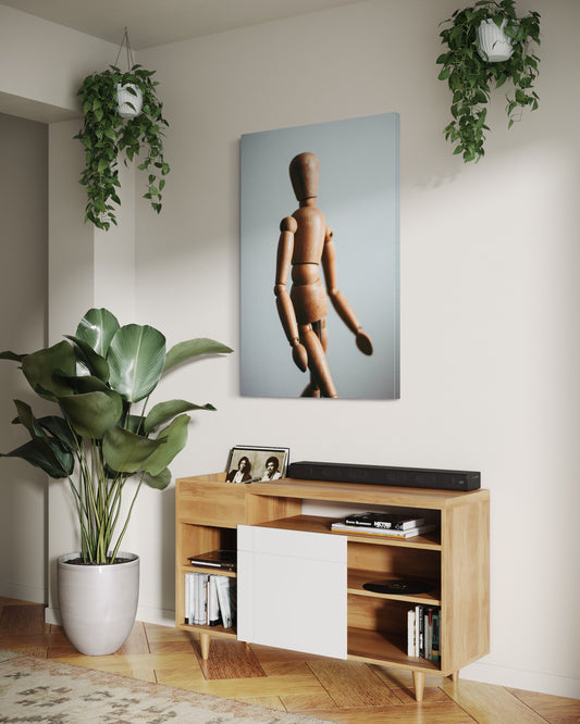 Cuadro decorativo canvas Hombre de Madera