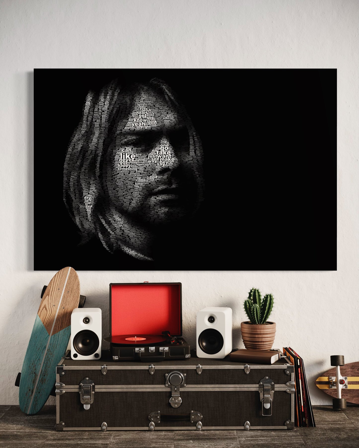 Cuadro decorativo canvas Cobain 001