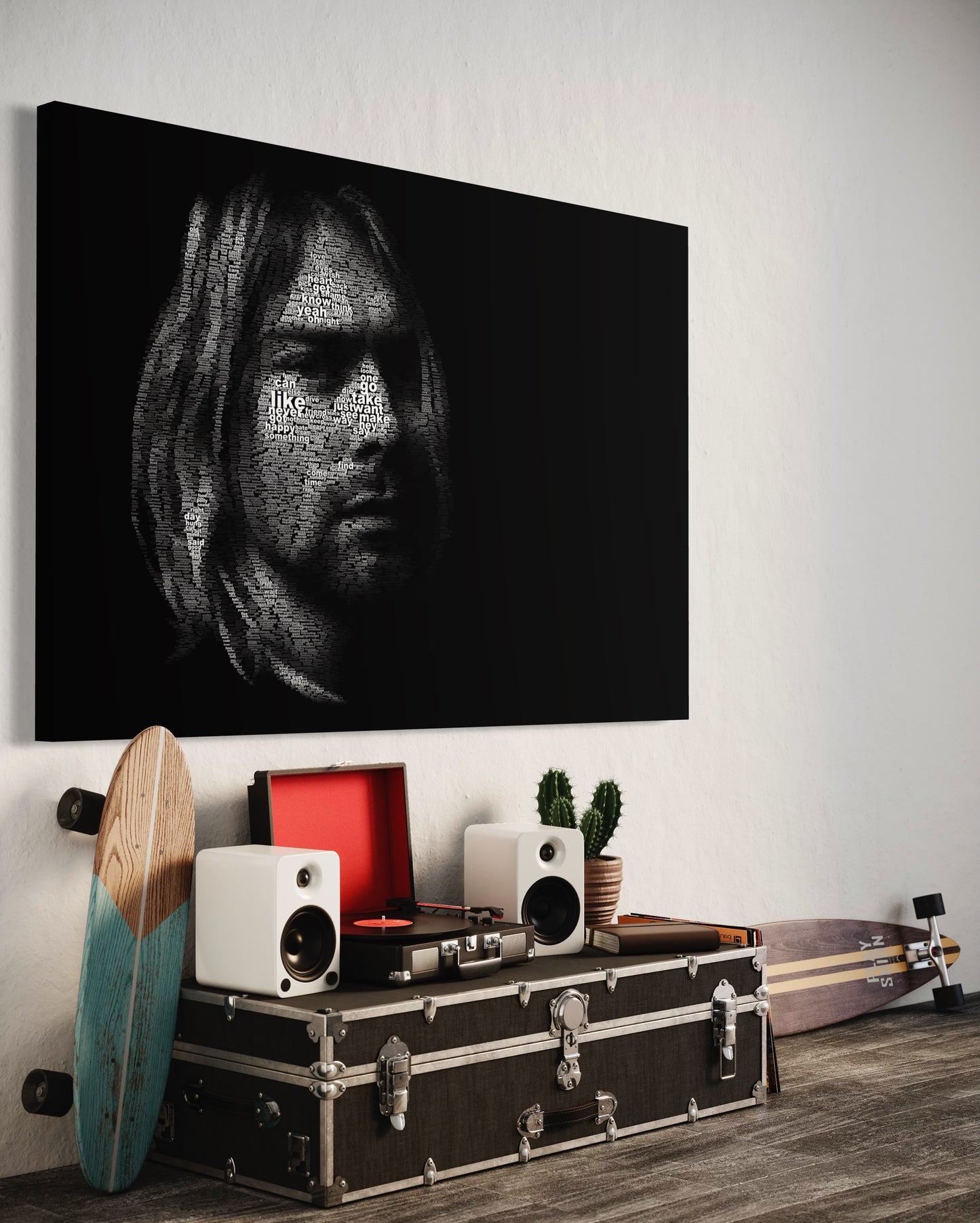 Cuadro decorativo canvas Cobain 001