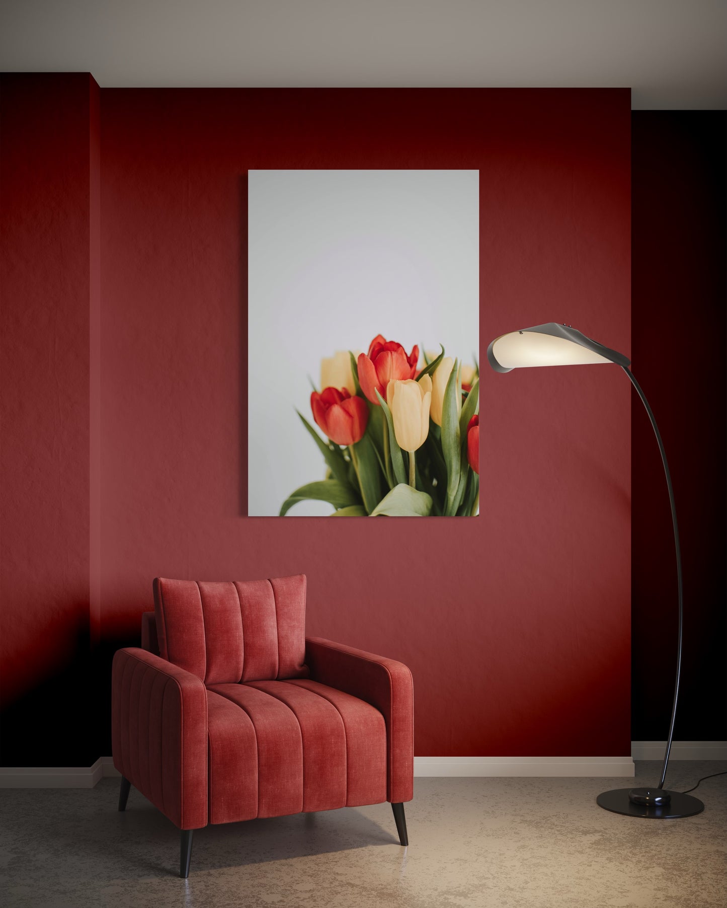 Cuadro decorativo canvas Flores 003