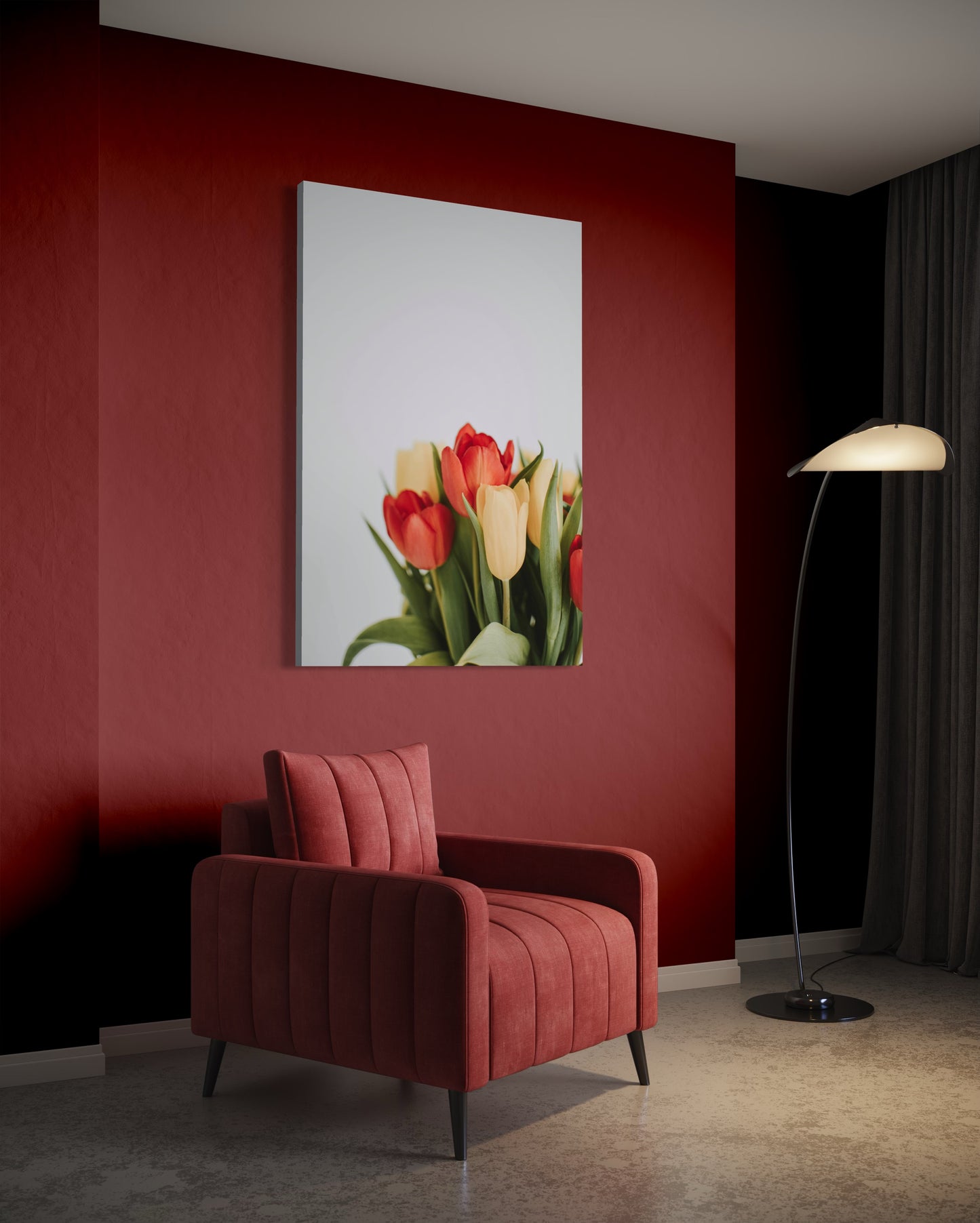 Cuadro decorativo canvas Flores 003