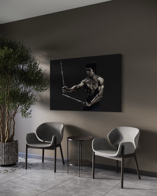 Cuadro decorativo canvas Bruce Lee 001