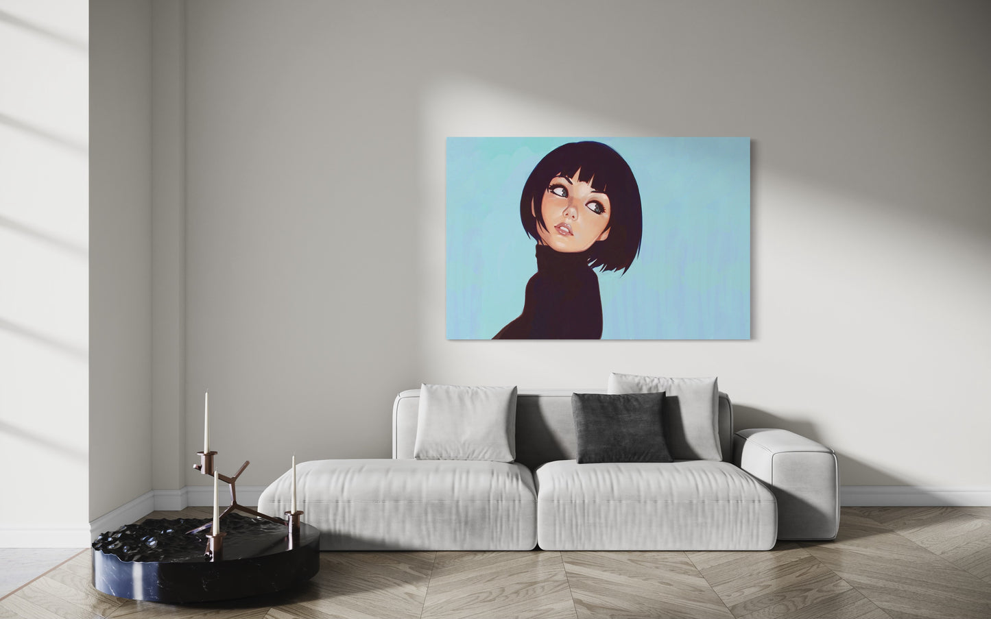 Cuadro decorativo canvas Mujer 016