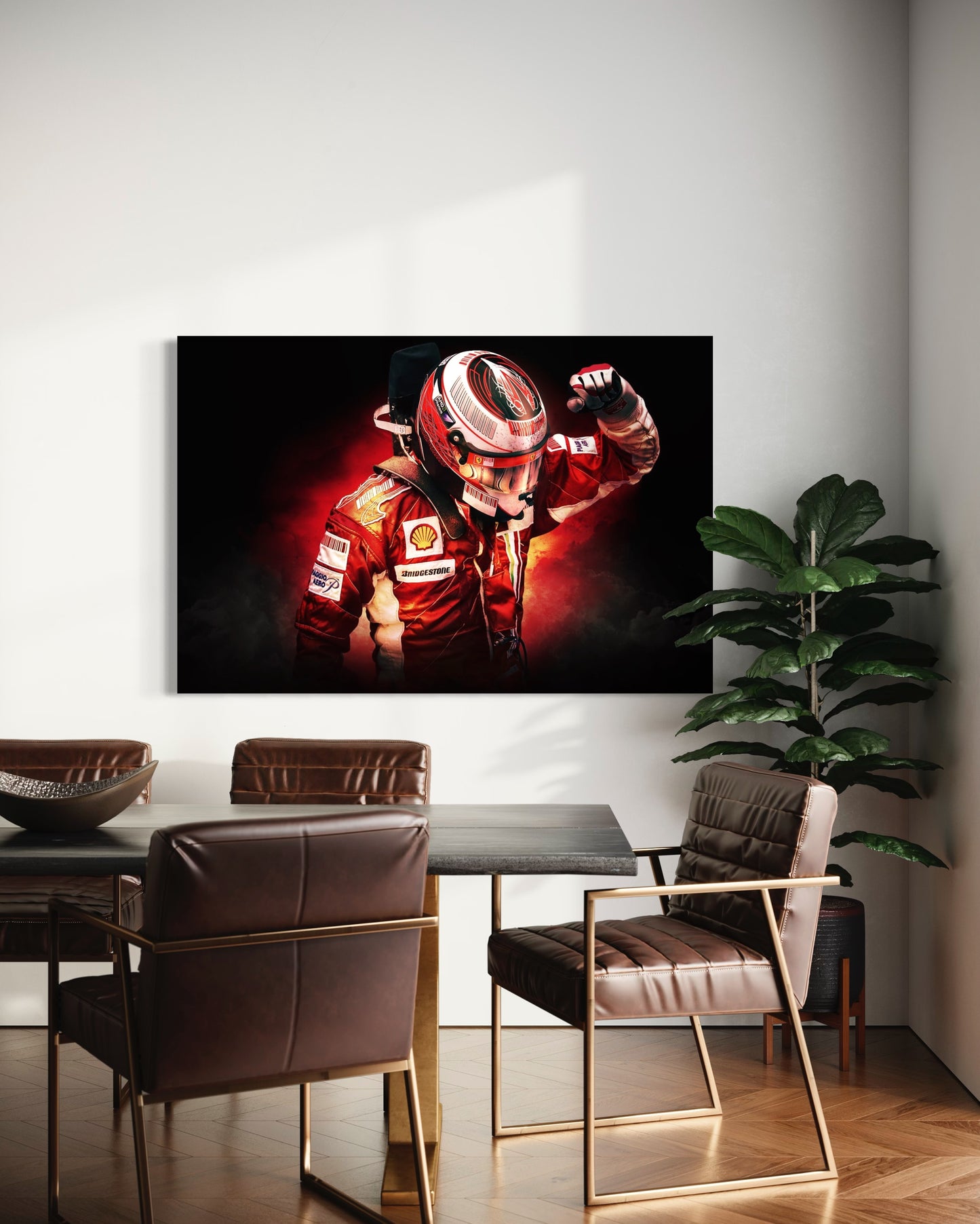 Cuadro decorativo canvas Piloto F1