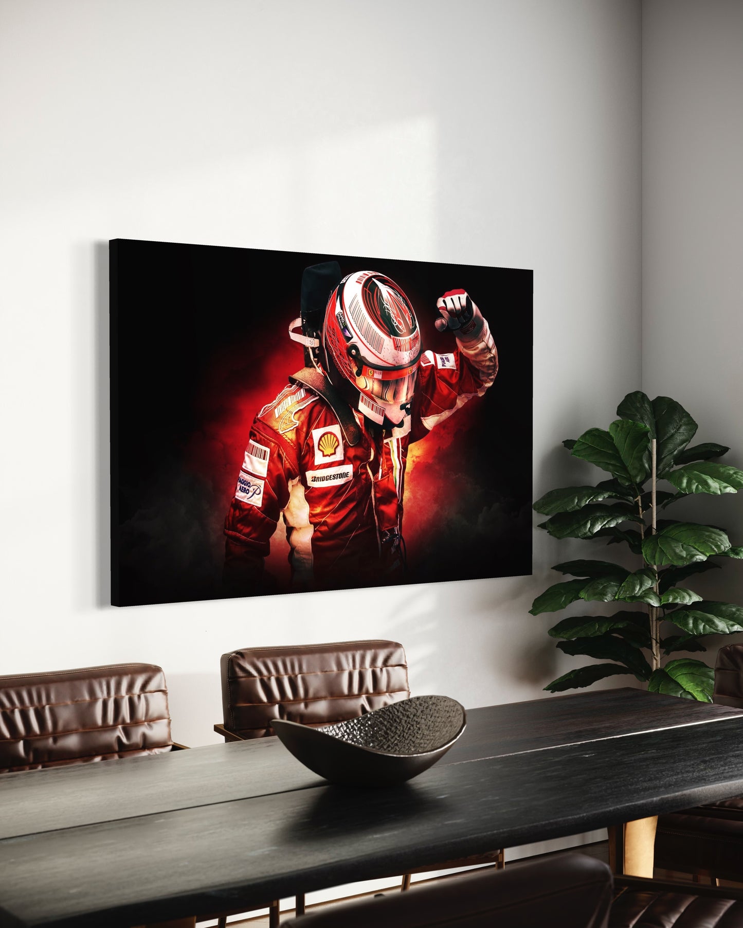 Cuadro decorativo canvas Piloto F1