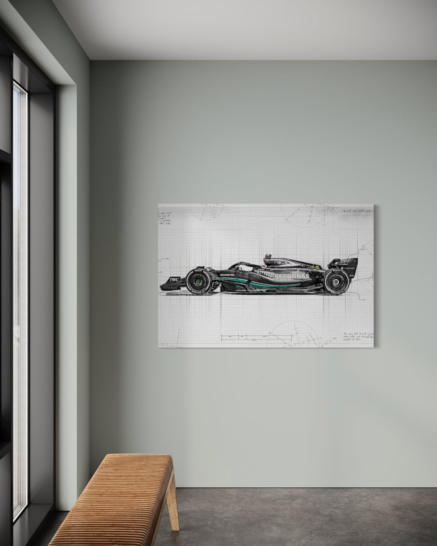 Cuadro decorativo canvas Petronas 001