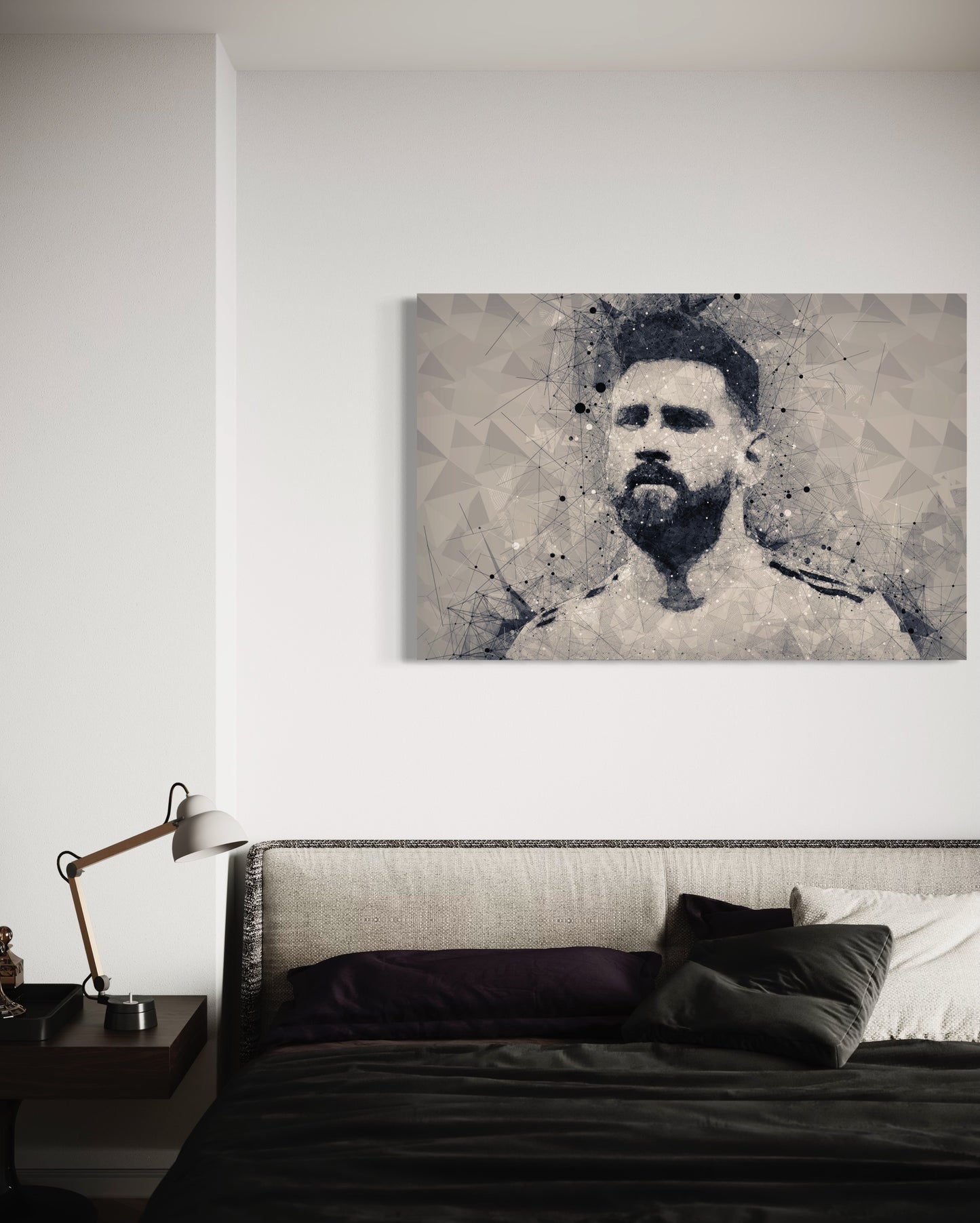 Cuadro decorativo canvas Messi 006