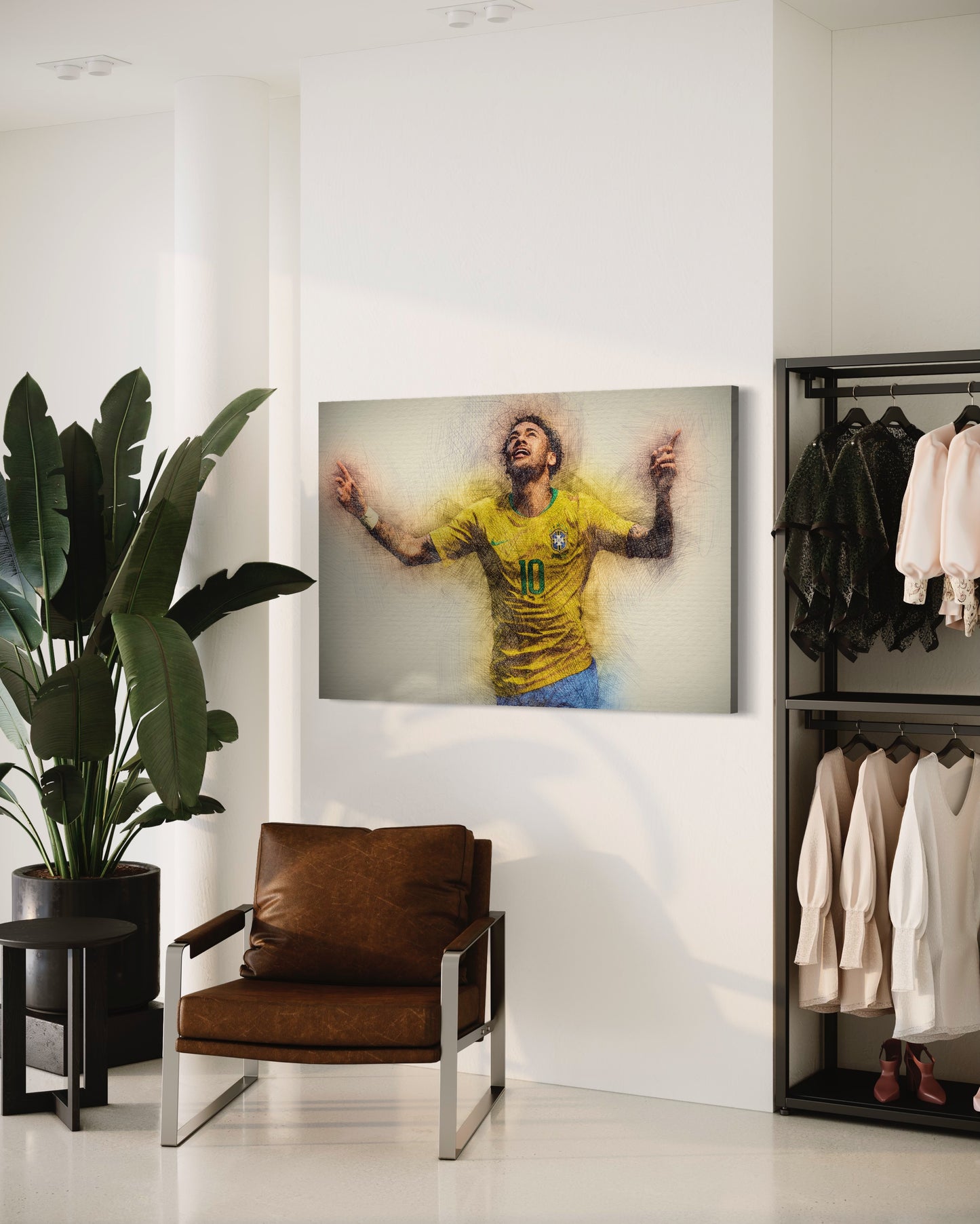 Cuadro decorativo canvas Neymar 003