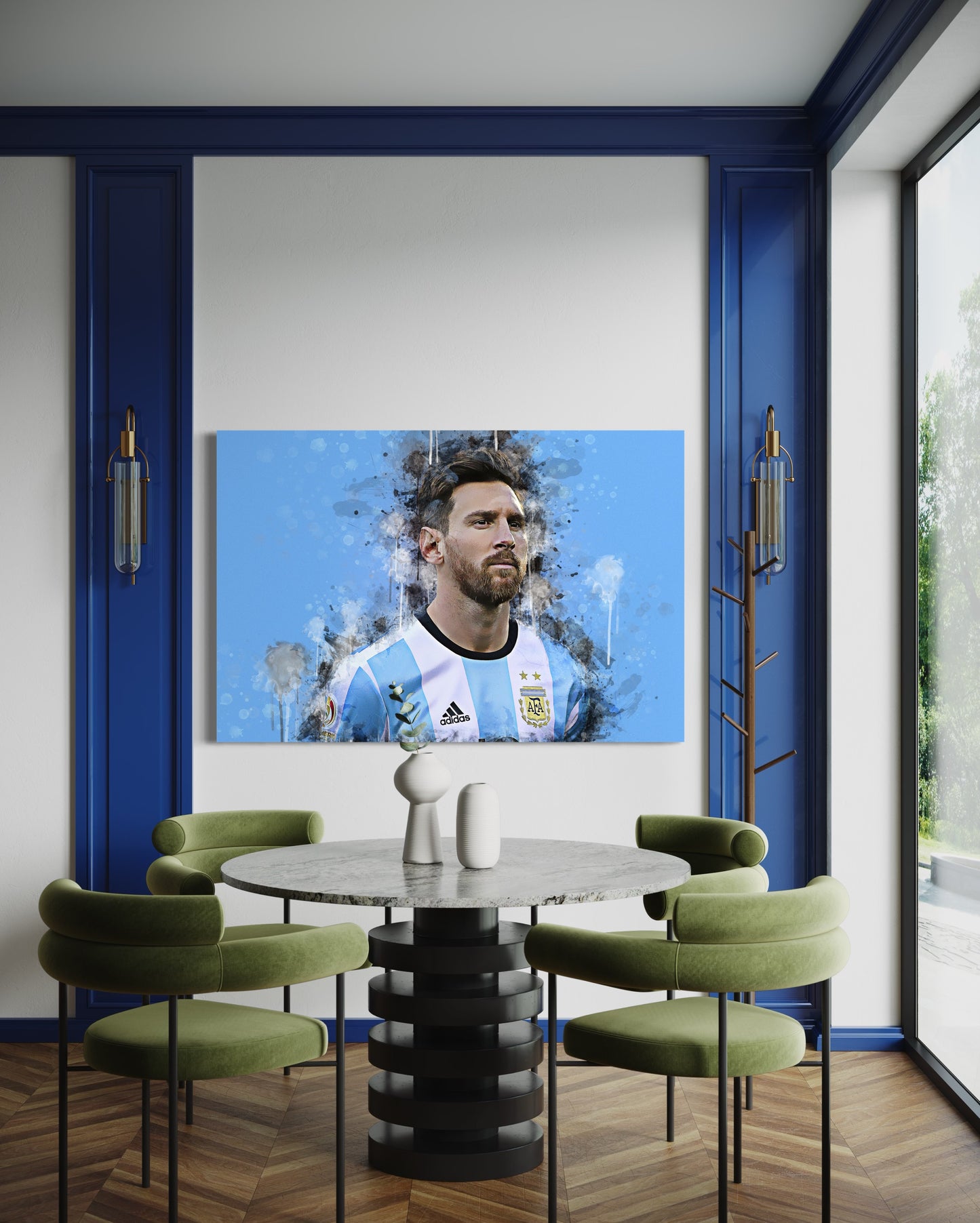 Cuadro decorativo canvas Messi 001