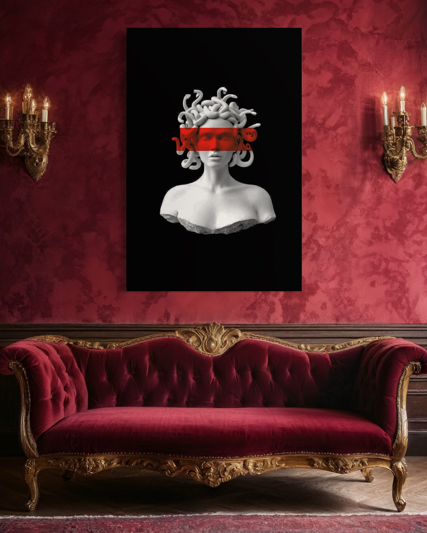 Cuadro decorativo canvas Medusa 001