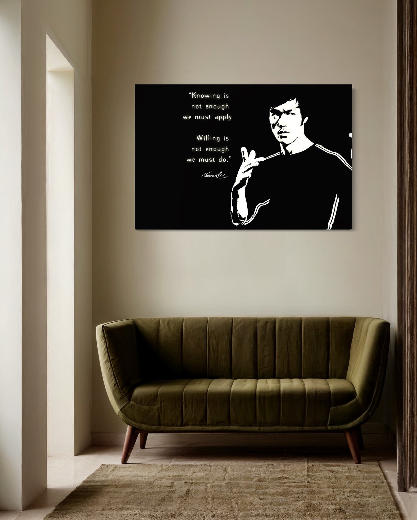Cuadro decorativo canvas Bruce Lee 003