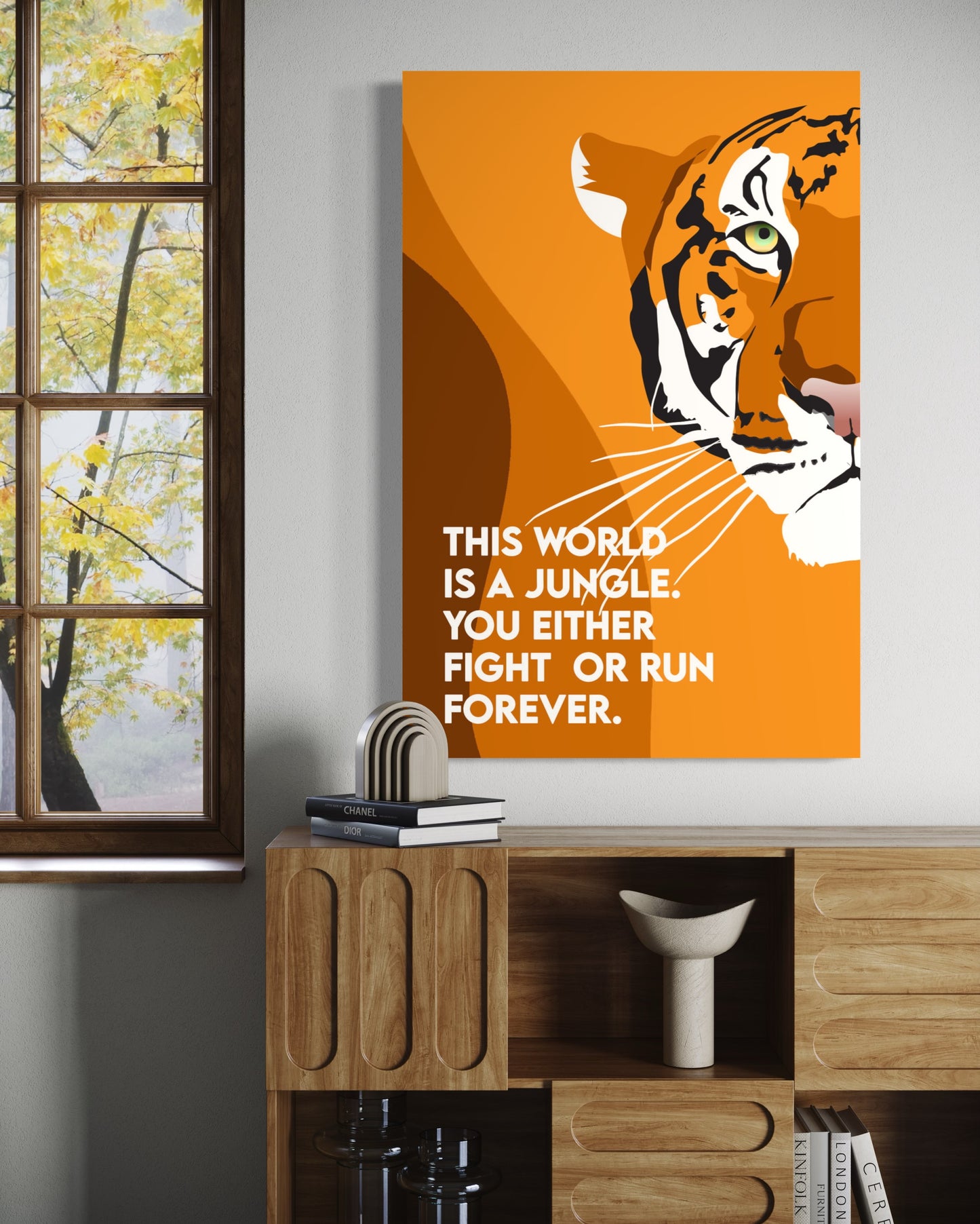 Cuadro decorativo canvas This world is a jungle