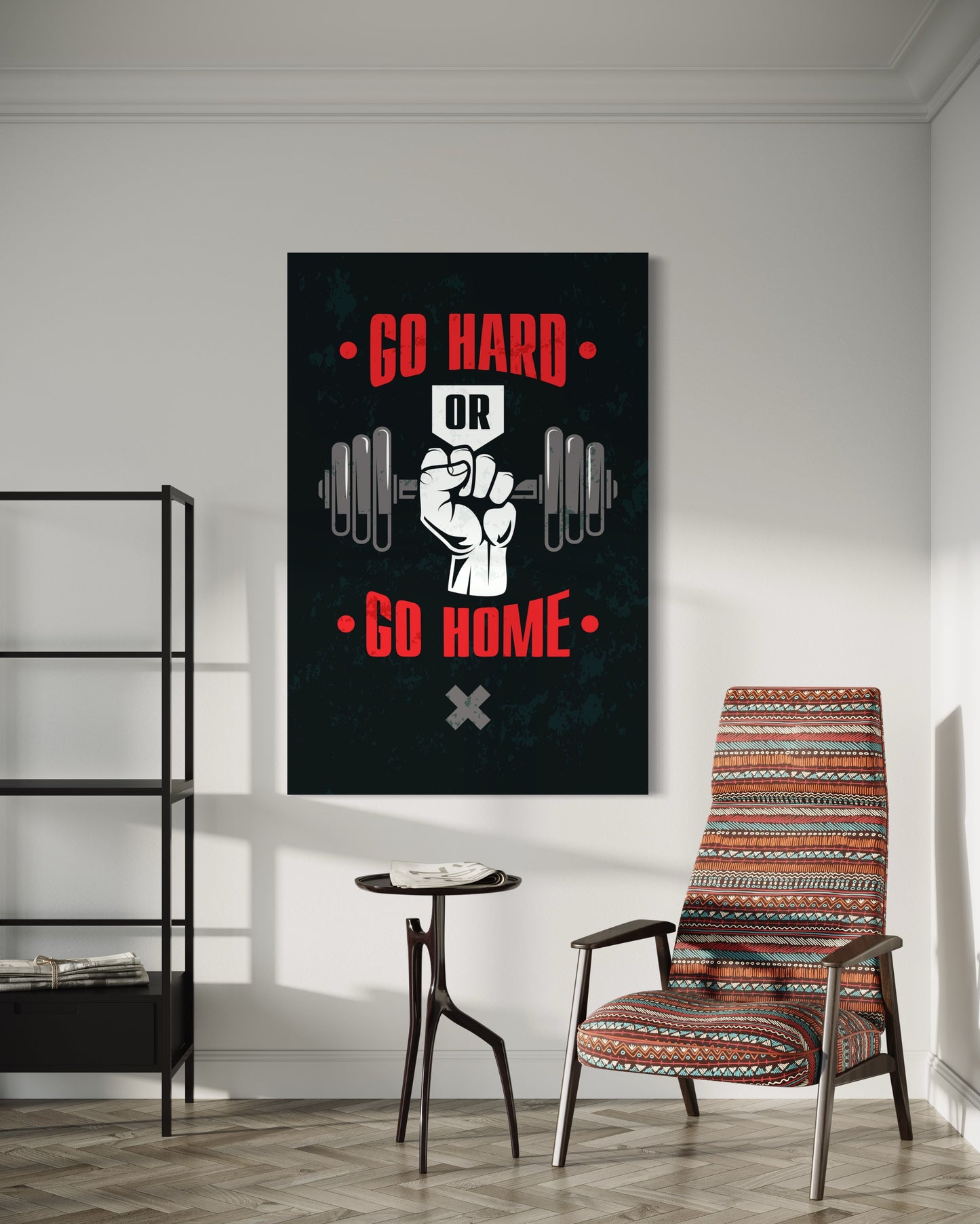 Cuadro decorativo canvas Go hard o go home