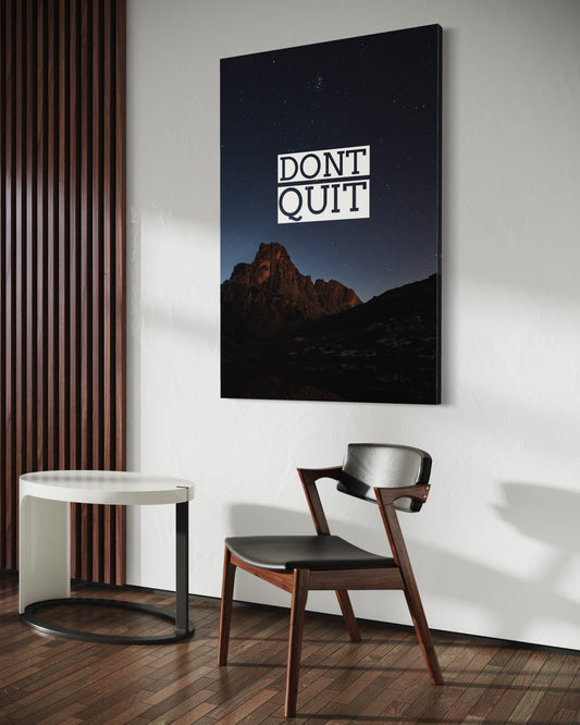Cuadro decorativo canvas Dont Quit