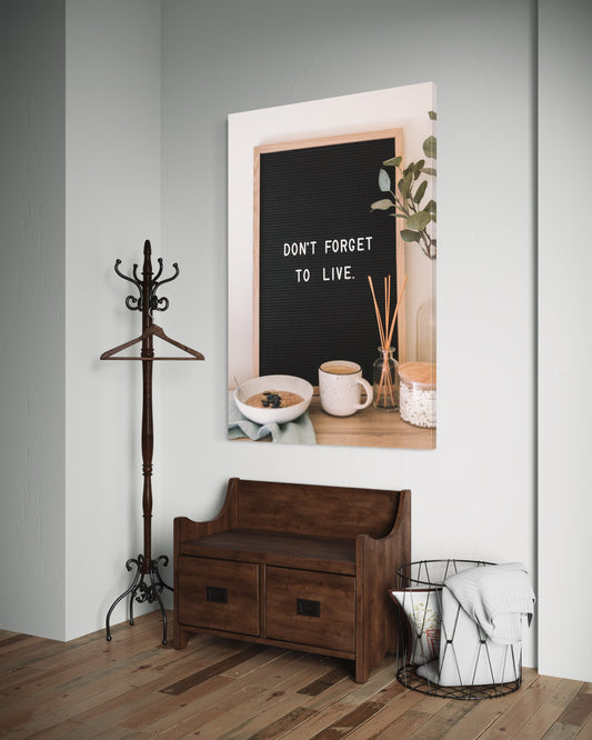 Cuadro decorativo canvas Don´t forget to live
