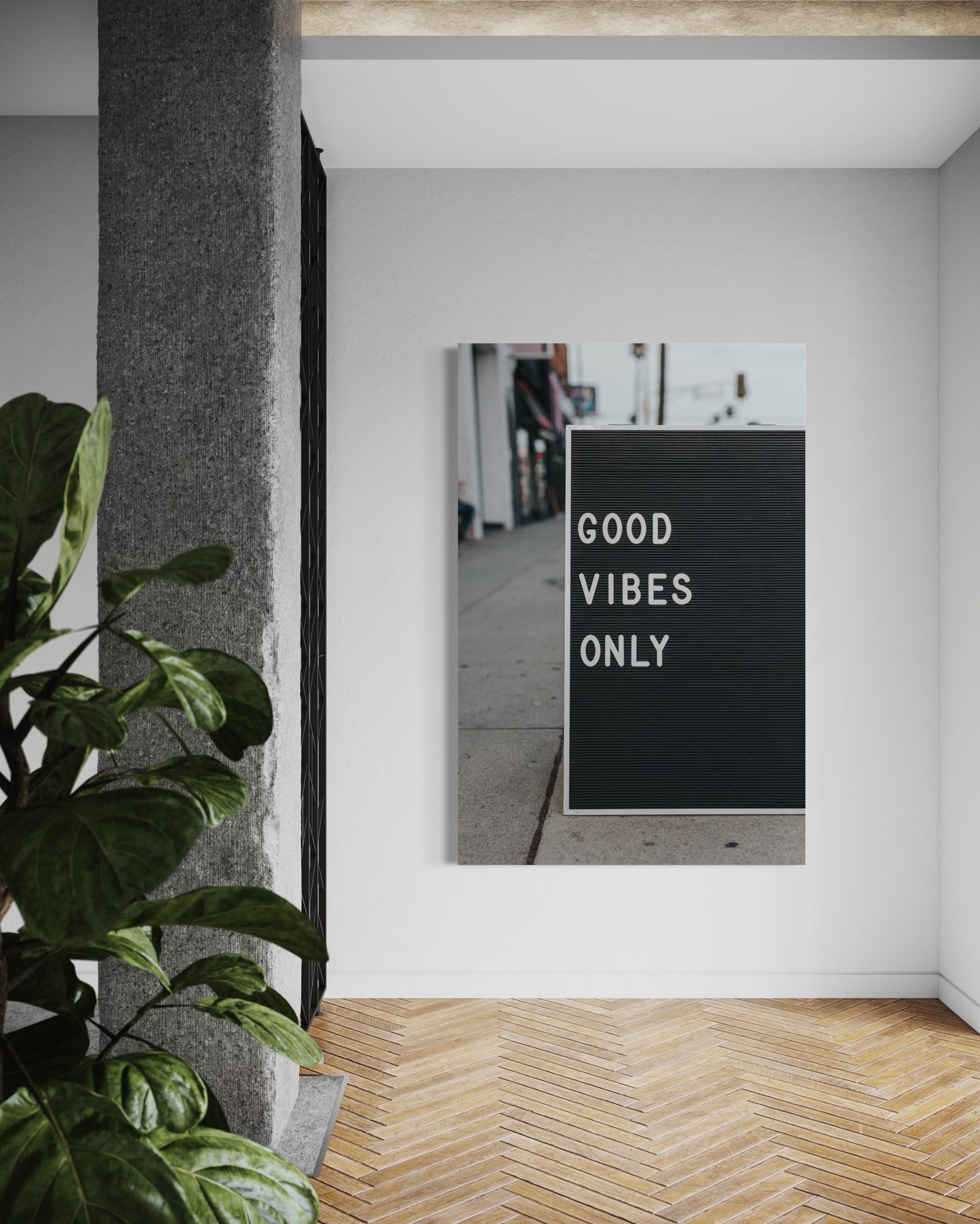 Cuadro decorativo canvas Good vibes only