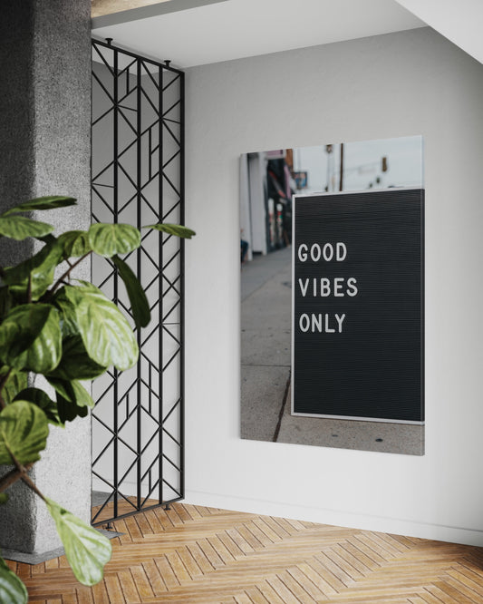 Cuadro decorativo canvas Good vibes only