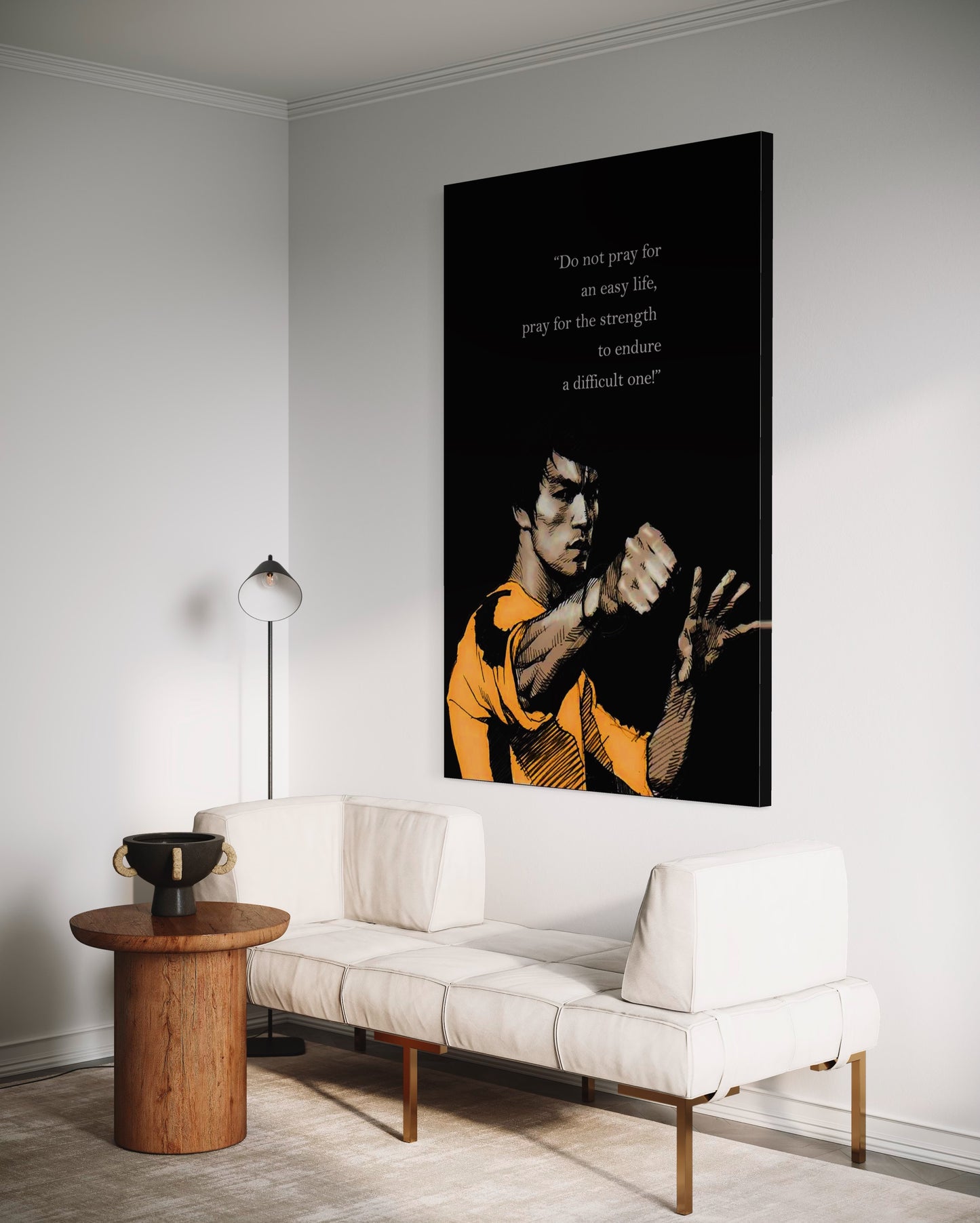 Cuadro decorativo canvas Bruce Lee 004