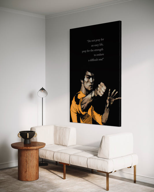 Cuadro decorativo canvas Bruce Lee 004