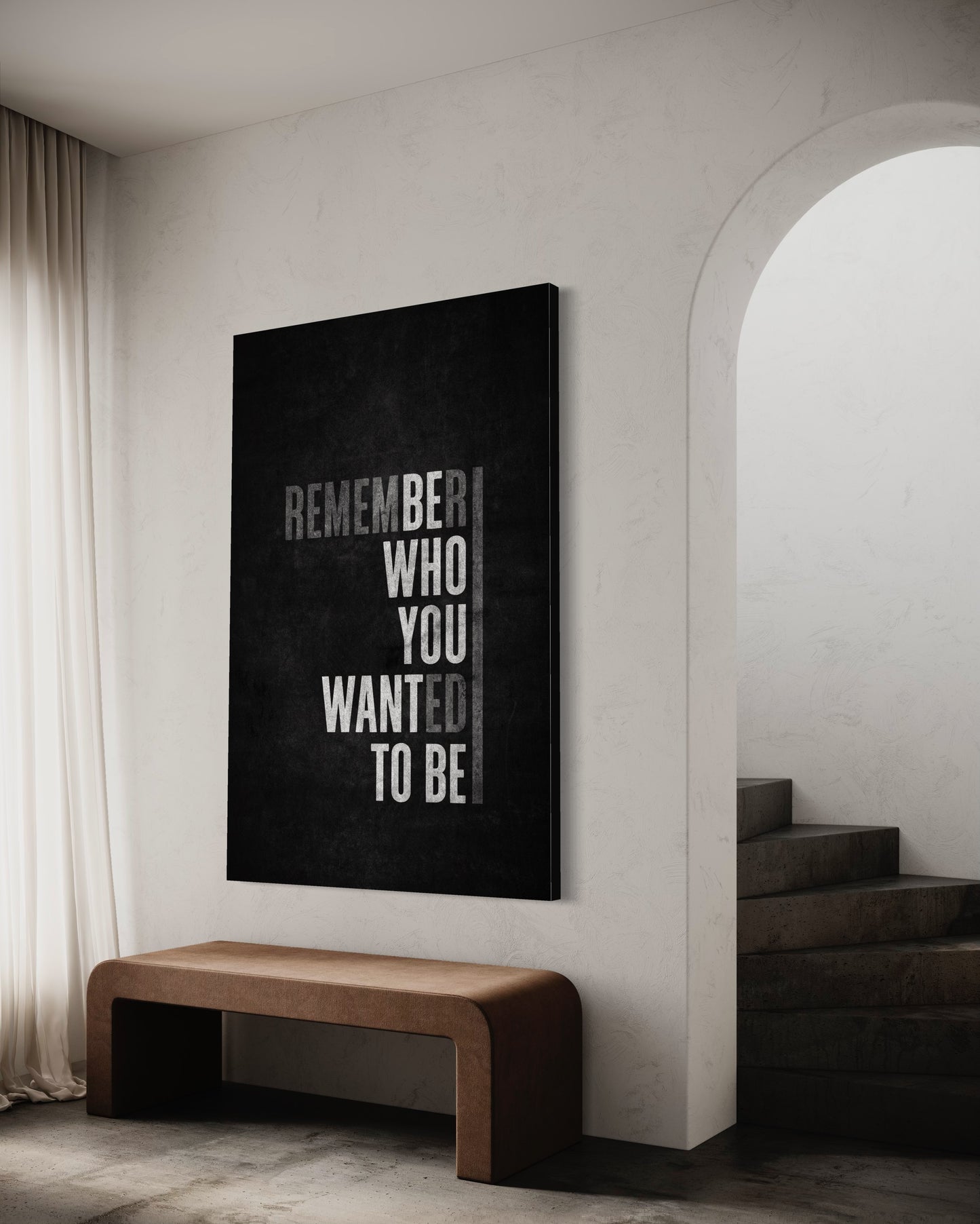Cuadro decorativo canvas Remember who you wanted to be